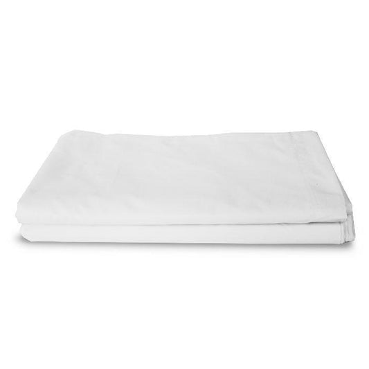 T200 Queen Flat XL Bed Sheets White 90x115